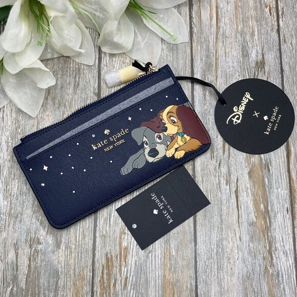 Disney X Kate Spade New York Lady And The Tramp Large Card Holder Wallet Bag - Picture 5 of 12